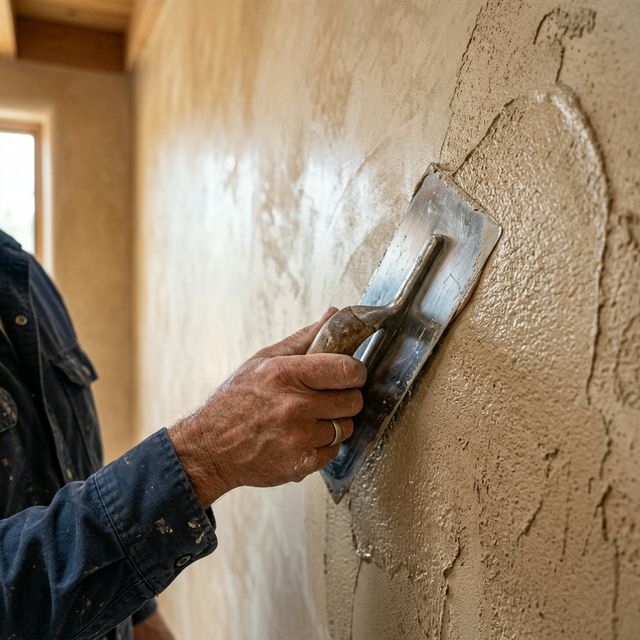 Application d'une finition décorative et texture murale